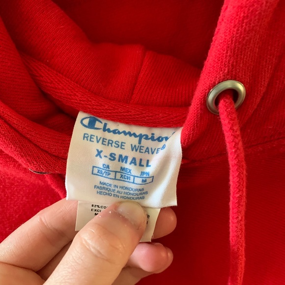 Red Champion Hoodie - Picture 2 of 4